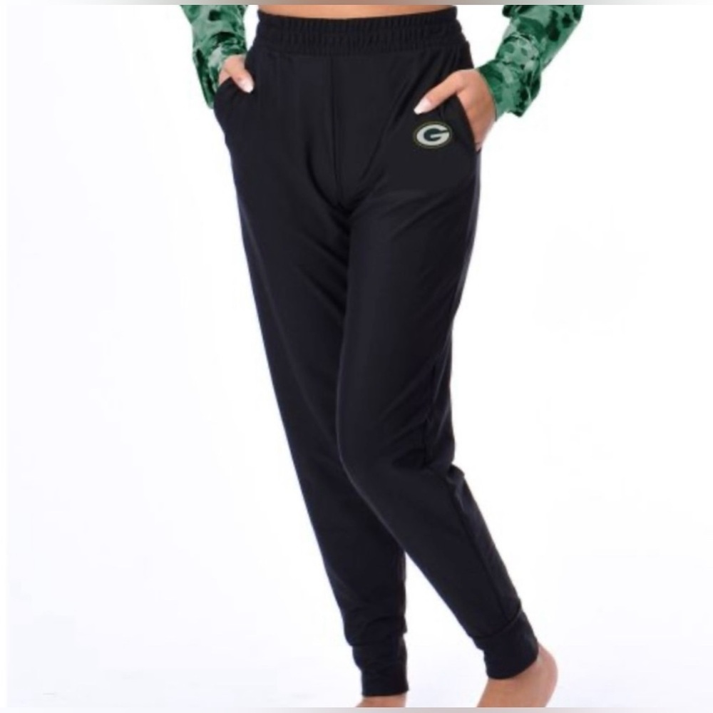 Certo Green Bay‎ Packers NFL Women’s Black Phase Jogger Large NWT